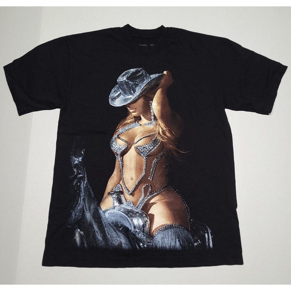 NWT Beyoncé Official Renaissance World Tour Merch UNISEX Cowgirl Hat T-Shirt L